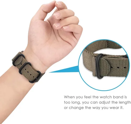 Miniatura 7 de Fintie - Correas deportiva de nailon suave de 0.87 pulgadas compatibles con Samsung Galaxy Watch 3 de 1.77 pulgadas, Galaxy Watch 1.81 pulgadas
