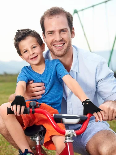 Miniatura 5 de 4 pares de guantes de ciclismo de medio dedo para niños, guantes deportivos antideslizantes para verano, deportes al aire libre, niños