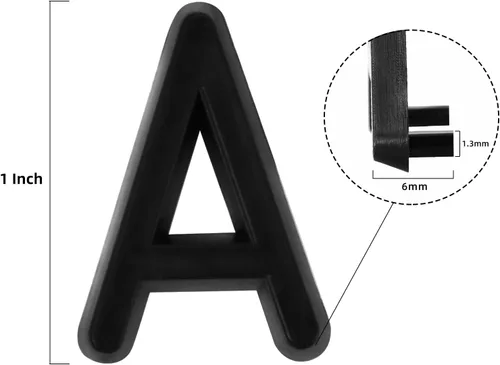 Miniatura 2 de Letras de fieltro para tablero de letras, caracteres precortados con bandeja de clasificación, letras de tablero de fieltro (negro de 1 pulgada plus)