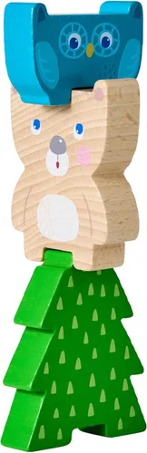 Miniatura 9 de HABA Forest Friends - Juguete apilable de madera - Juego de clasificación Montessori y clasificador de formas para niños pequeños - Bloques