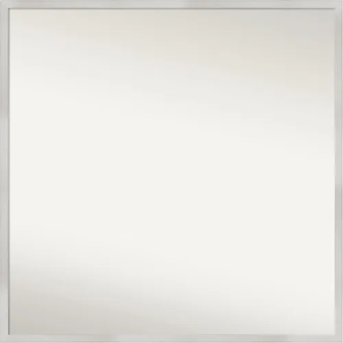 Miniatura 188 de Amanti Art Espejo de baño plateado para sobre el fregadero, 33 x 45 pulgadas, espejo de tocador rectangular blanco plateado y plateado, marco