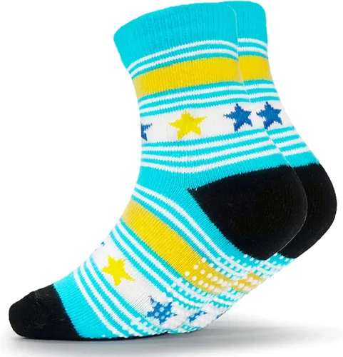 Miniatura 4 de Evercute Calcetines antideslizantes para niñas pequeñas, paquete de 12 unidades, calcetines antideslizantes para niños
