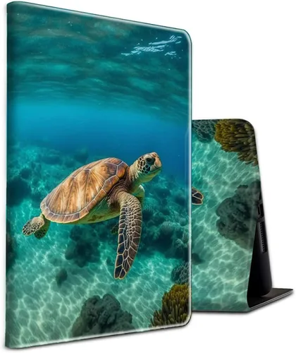 Miniatura 97 de Funda para tablet Fire 7 (12ª generación, versión 2022), delgada, a prueba de golpes, delgada, de piel sintética, con función de apagado/encendido