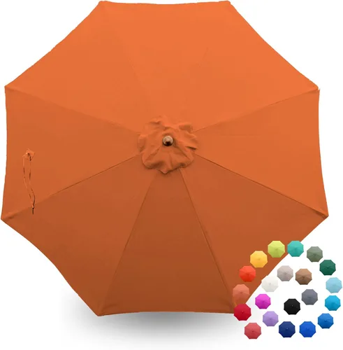 Miniatura 27 de Formosa Covers - Toldo de repuesto para sombrilla de patio de 9 pies - Lona superior de 8 varillas - Tela de paraguas con protección UV 300D