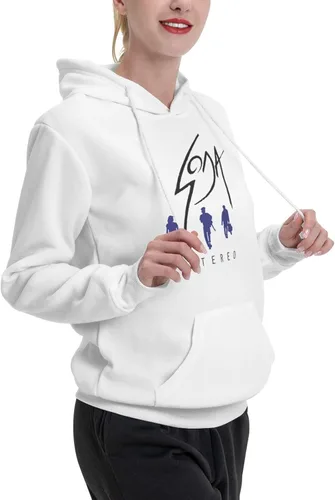Miniatura 3 de furno Soda Stereo Hoodie Womens Fall Fashion Tops Winter Drawstring Pullover Comfy Clothes White