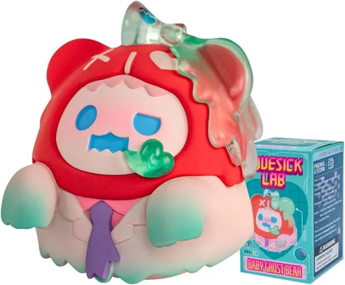 BEEMAI Serie Ghost Bear Lovesick Lab 1 unidad Diseño aleatorio Figuras lindas Adorno de escritorio Juguetes coleccionables Regalos de cumpleaños