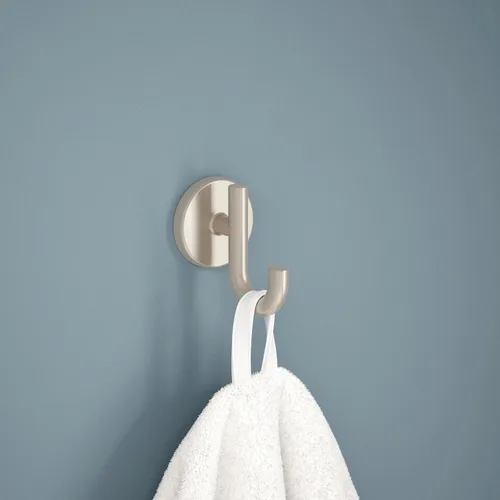 Miniatura 2 de Delta Trinsic (1 paquete) Ganchos para toallas Brilliance de acero inoxidable individuales para baño montados en la pared para batas y toallas