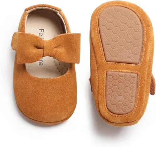 Miniatura 11 de Felix & Flora Zapatos de bebé de suela suave - Zapatos de bebé para caminar, mocasines, suela de goma, zapatos de cuna
