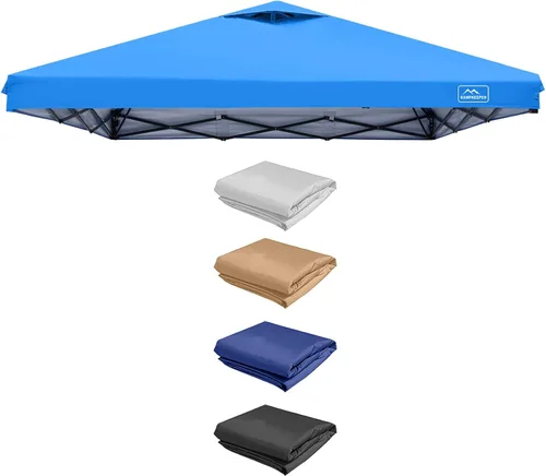 Miniatura 41 de KAMPKEEPER Cubierta de Repuesto Superior para Carpa Toldo Emergente con Ventilación de Aire y Correa Elástica Ajustable, Poliéster Resistente a Azul