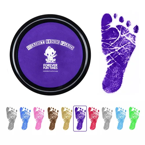 Miniatura 14 de Forever Fun Times - Kit de manos y huellas para bebés Obtén cientos de impresiones detalladas con una almohadilla de tinta segura para bebés