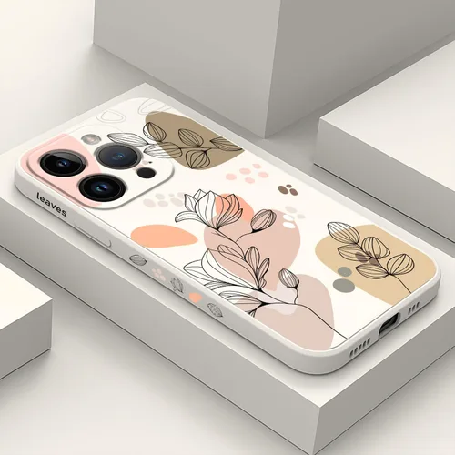 Miniatura 40 de LEECG Funda para iPhone 14 con Patrón de Flores de Mariposa de Astronauta, Forro de Microfibra Suave Anti-Rayones en el Interior, Cubierta