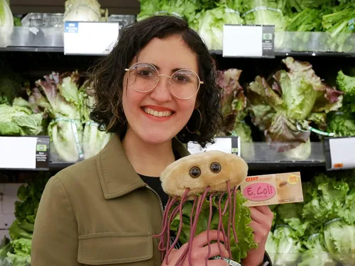 Miniatura 3 de Giant Microbes peluche de tejido suave en forma de E. Coli (escherichia Coli)