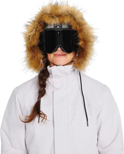 Miniatura 10 de Volcom Fawn - Chaqueta con capucha para mujer con aislamiento para snowboard y esquí, Violeta (Violet Ice)