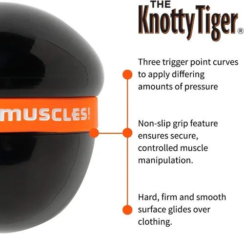 Miniatura 5 de Tiger Tail La herramienta de bola de masaje Knotty Tiger Knot Buster ofrece codo presión profunda para aliviar las manos y los dedos pulgares