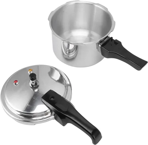 Miniatura 9 de Olla a presión de acero inoxidable de 3 litros, mini olla compatible con inducción para estufa y cocinas eléctricas, diseño seguro de grado