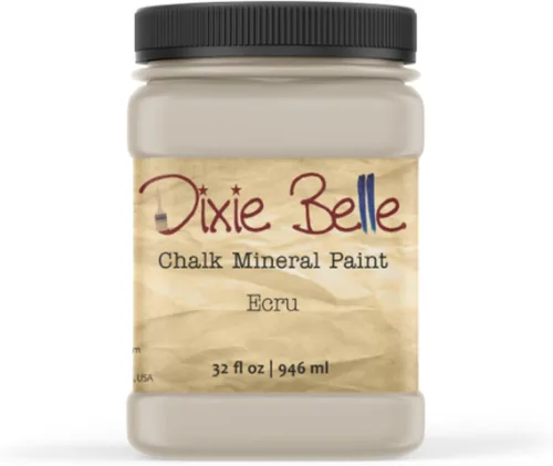 Miniatura 311 de Dixie Belle Paint Company - Pintura con acabado de tiza para muebles, color negro (Caviar), 1 galón, 128 fl oz, pintura mineral color rosa intenso