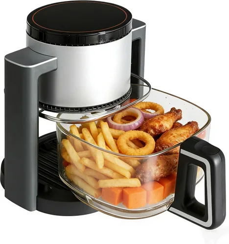 Miniatura 10 de HealSmart Horno freidora de aire 12 en 1, horno de convección digital de 6.34 cuartos de galón con ventana visible y 1700 W, freír al aire, asar