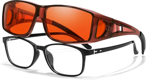 Miniatura 15 de LVIOE Fit Over Blue Light Blocking Glasses and Computer Eyewear- Wear Over Prescription Glasses/Reading Glasses/RX Glasses