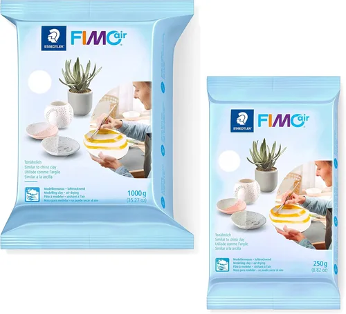 Miniatura 8 de STAEDTLER FIMOair: Arcilla para modelar seca al aire, 2.2 lbs, 2.2 lbs - Blanco, escultura y cerámica, lista y fácil de usar, ideal para artes