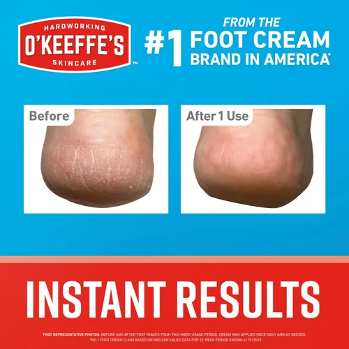 Miniatura 5 de O'Keeffe's Crema protectora para la piel para aliviar el dolor de pies saludables; tubo de 3 onzas (paquete de 1); crema para aliviar el dolor