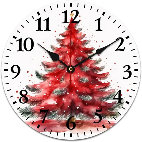 Miniatura 14 de Reloj de pared retro vintage de 16 pulgadas, estilo francés, estilo toscano y estilo vintage, funciona con pilas, con movimiento de cuarzo, números