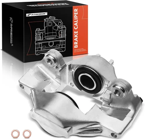 A-Premium Conjunto de pinza de freno de disco compatible con modelos Subaru seleccionados - Impreza WRX/WRX Limited/WRX TR 2006-2007 2.5L - Lado