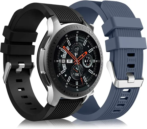 Paquete de 2 correas Lerobo compatibles con Samsung Galaxy Watch 3 de 1.57 pulgadas, Galaxy Watch de 1.65 pulgadas, Gear S3 Frontier, correa de