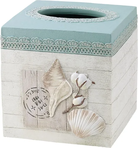 Miniatura 4 de Avanti Linens - Vaso, organizador de encimera, accesorios de baño elegantes de granja (colección de conchas de granja)