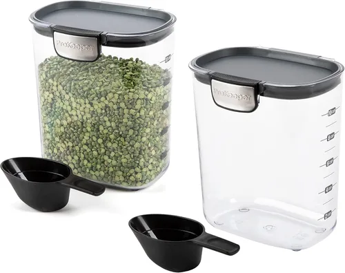 Miniatura 16 de Progressive International ProKeeper+ Juego de recipientes de almacenamiento de alimentos de plástico transparente herméticos para la cocina