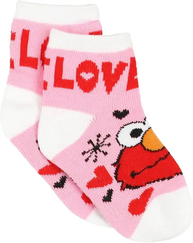 Miniatura 5 de Sesame Street Elmo Abby - Calcetines para niñas pequeñas, paquete de 6
