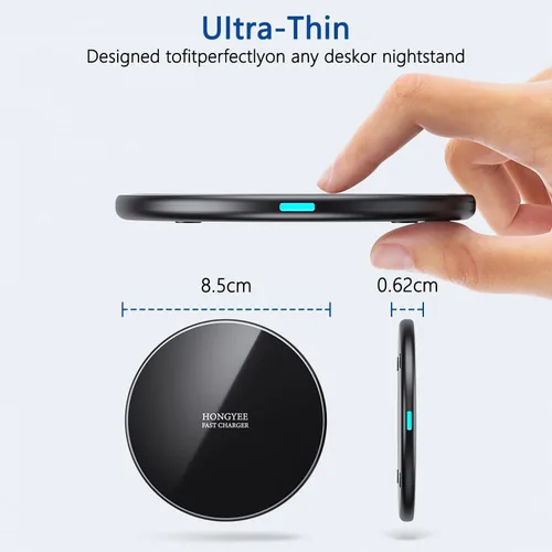 Miniatura 2 de Cargador inalámbrico de 20 W, almohadilla de carga inalámbrica de 20 W, cargador rápido inalámbrico compatible con iPhone 17/17 Pro