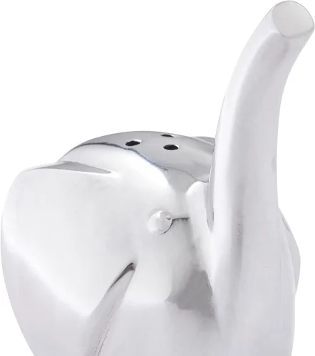 Miniatura 2 de nambe Savanna Collection - Salero y pimentero de elefante, juego de 2 para decoración del hogar, mide 3 x 3 x 3.5 pulgadas, fabricado con aleación