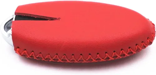 Miniatura 7 de Funda de cuero inteligente con 3 botones para llavero Infiniti EX35 FX35 QX50 QX70 Nissan Versa Rogue Pathfinder 370Z Armada Juke Murano Titan (rojo)
