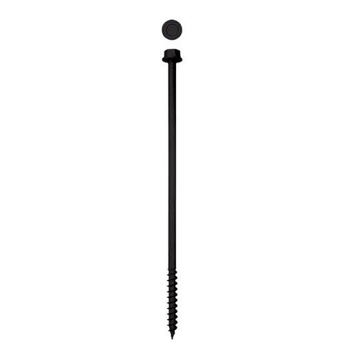 Miniatura 9 de Tornillos de retraso de madera estructural con cabeza hexagonal exterior de 1/2 "x 5" Powerlags Hex (25 EA)