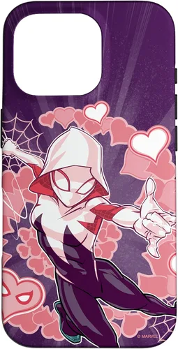 Miniatura 20 de Marvel Spider-Man Into The Spider-Verse Gwen Stacy Hearts - Carcasa para iPhone 17