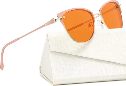 Miniatura 12 de ANYLUV Gafas de luz azul para mujeres y hombres, lentes de bloqueo de luz azul para mujer, anteojos de computadora antifatiga ocular