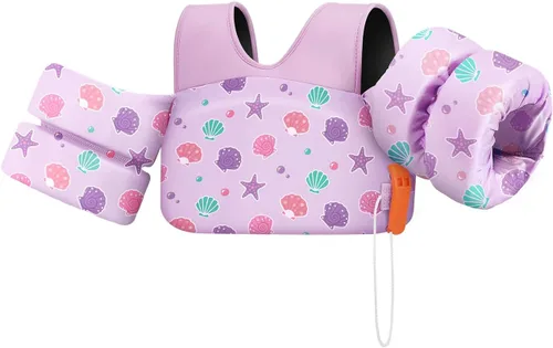 Miniatura 6 de HeySplash Chaleco de Natación para Niños, Flotadores de Piscina para Niños Pequeños, Chaleco de Natación para Niños con Correa Ajustable, Chaqueta