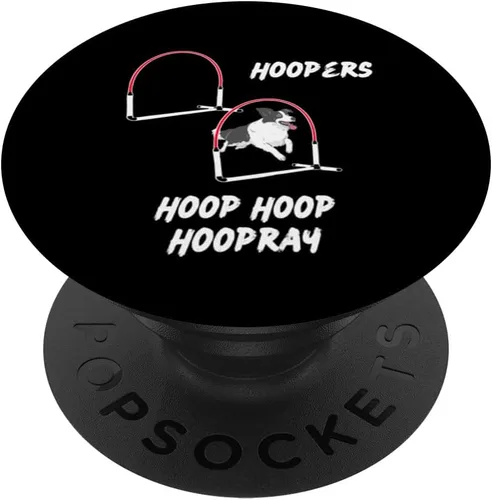 Miniatura 6 de Dog Agility - Perros para perros con ganchos de aro Border Collie PopSockets MagSafe PopGrip para iPhone