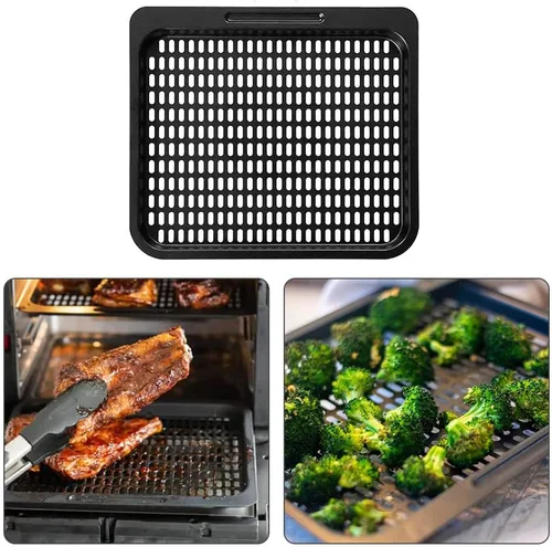 Miniatura 2 de Bandeja de cocina cuadrada de 10 x 9 pulgadas para freidora de aire extraíble para Instant Vortex Plus10 Qt, bandeja antiadherente para freidora