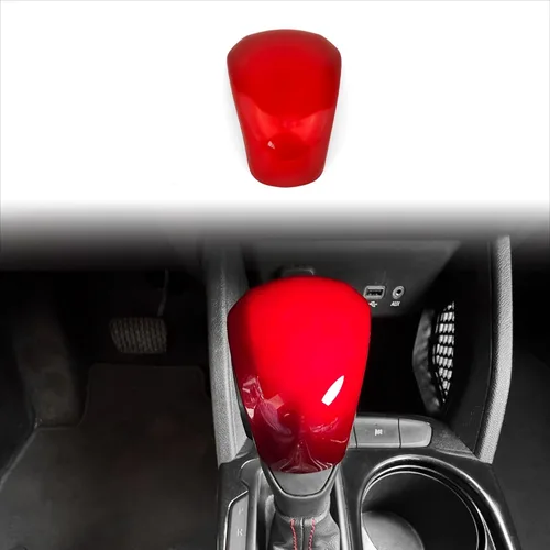 Miniatura 3 de YOUTOOCAR Cubierta para pomo de palanca de cambios Compatible con accesorios Chevy Trax 2024-2025 (Rojo)