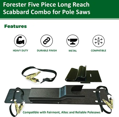 Miniatura 2 de FORESTER Vaina de sierra de poste de largo alcance – Soporte de sierra de poste eléctrico de montaje en auge, combo de vaina de largo alcance