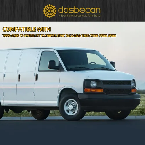 Miniatura 5 de Dasbecan Parasol gris para lado izquierdo del conductor compatible con Chevrolet Express GMC Savana 1500 2500 3500 4500 1999-2019 Reemplaza#