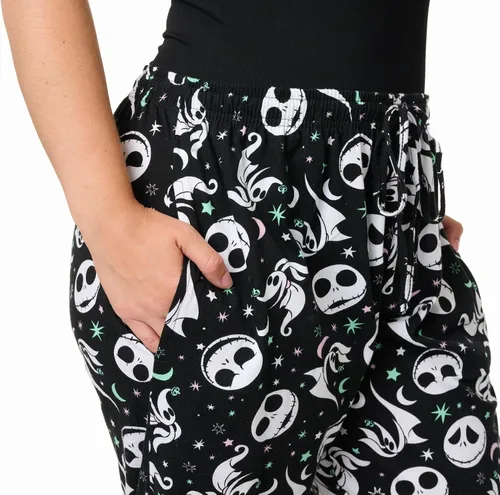 Miniatura 4 de Disney Pantalones de descanso para mujer, pantalones de pijama de algodón con estampado completo