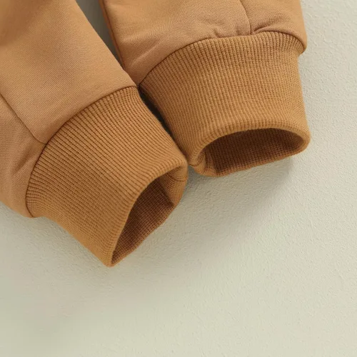 Miniatura 7 de Toddler Baby Boy Fall Outfit Contrast Color Sweatshirt Tops with Elastic Waist Pants Cute Infant Newborn Winter Clothes