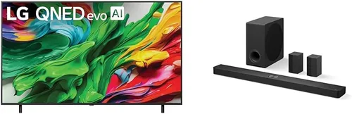 Miniatura 8 de LG Smart TV QNED 85A 4K de 55" y barra de sonido S70TY de 3.1.1 canales, Dolby Atmos, Orquesta Wow, altavoz trasero listo, subwoofer inalámbrico