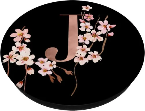 Miniatura 2 de Cherry Blossom - Soporte para teléfonos y tabletas, diseño de flor japonesa, Negro