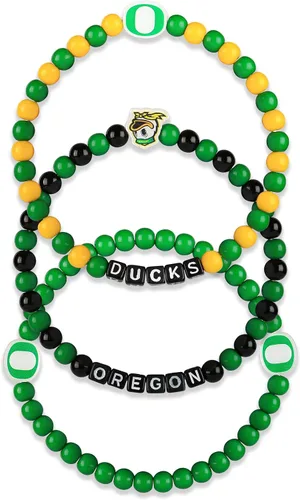Miniatura 77 de FOCO NCAA unisex-adulto Paquete de 3 Pulseras de la Amistad con Cuentas con Logotipo de Equipo Universitario de la NCAA Oficialmente Licenciadas