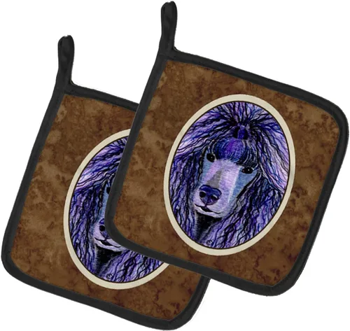 Miniatura 267 de Caroline's Treasures SS8617PTHD - Juego de soportes para ollas de cocina resistentes al calor, almohadillas calientes para horno para cocinar, Husky