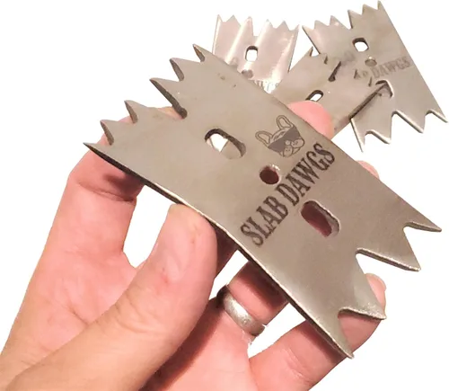SLAB DAWGS Perros de sujeción de losas para carpinteros para asegurar losas de madera y piezas de trabajo de forma extraña a enrutadores CNC y