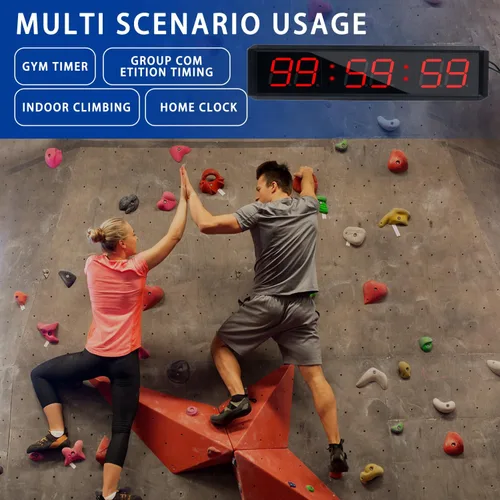 Miniatura 6 de Cronómetro de fitness SMAHEAT con botón de cronómetro, adecuado para escuela/examen/ejercicio en casa/gimnasio/gimnasio SMAHEAT Cronómetro 1.8